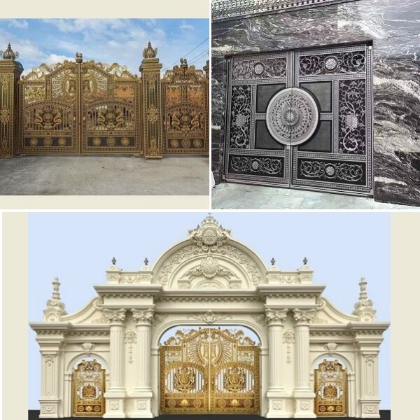 Mẫu cửa cổng nhôm đúc hợp kim