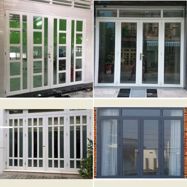 Mẫu cửa sắt 4 cánh