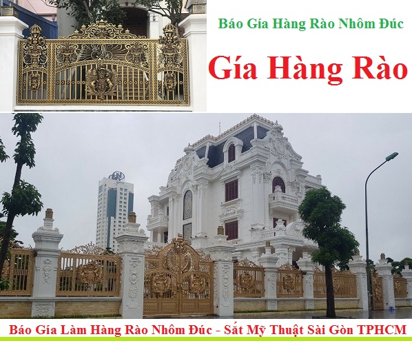 báo giá hàng rào nhôm đúc Sắt Mỹ Thuật Sài Gòn TPHCM