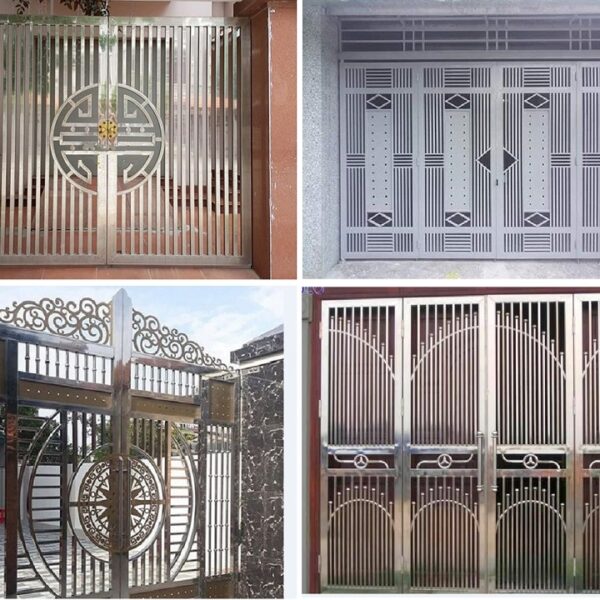 Mẫu cửa cổng inox đẹp