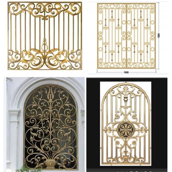 Mẫu khung nhôm đúc bảo vệ cửa sổ đẹp